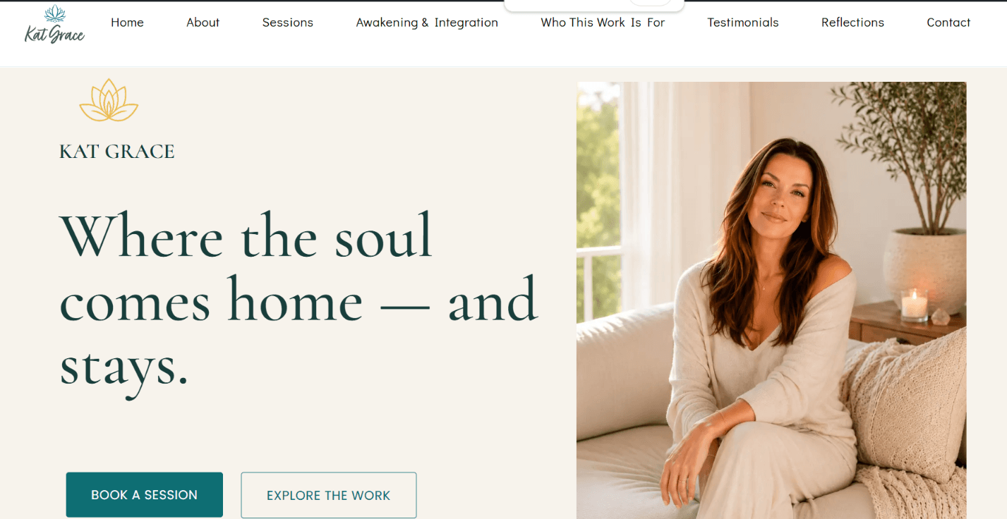 Kat Grace — WordPress Website Redesign & Growth